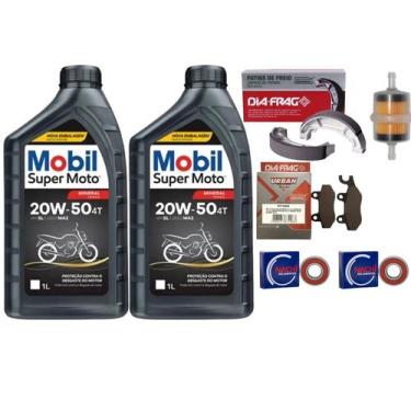 Imagem de Kit Twister 250 Oleo + Filtro + Rolamento + Lona + Pastilha - DIA FRAG