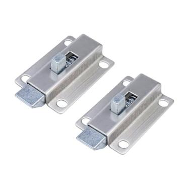 Imagem de Tsnamay 2 peças, parafuso de porta de 5 cm, trava de segurança automática para portão de janela de aço inoxidável, negativo