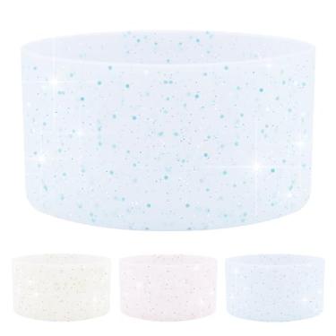 Imagem de WORBSS Bota de silicone com glitter, compatível com Stanley Tumbler H2.0 20 30 1,134 g e Hydro Flask 510.3-680.4 g, acessórios para garrafas de água de boca larga, protetor de manga inferior,