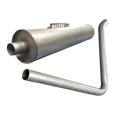 Imagem de Kit Escap Silencioso+ Traseiro Caminhão 1111 1113 1114 69 88 - Genéric