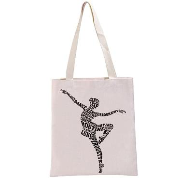 Imagem de G2TUP Presente de bailarina de balé, bolsa de balé, dança, bolsa de balé, para amantes de balé, presente para treinadores de dança, Ballet Dance Tb, Large