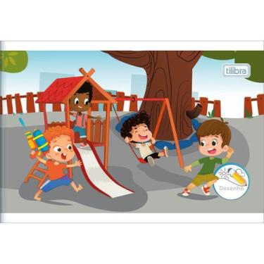 Imagem de Caderno Brochura Capa Flexível Desenho Sapeca 40 Folhas (Pacote com 20