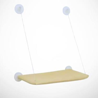 Imagem de Cama de Janela Suspensa para Gatos Pet Caminha Prateleira Suspensa com Ventosa até 20kg