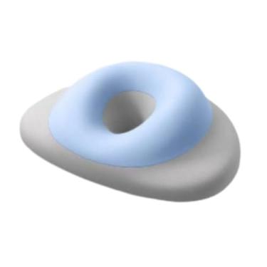 Imagem de Ioensy Almofada de apoio para o pescoço com apoio para a cabeça ergonômico para massagem de salão de beleza, Azul