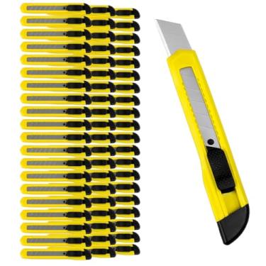 Imagem de Cartelas Com 60 Estiletes Grandes Multiuso Lâmina 18mm Profissional Com Trava