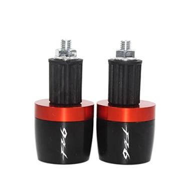 Imagem de Extremidades de manoplas de guidão de motocicleta, tampas de extremidade, acessórios deslizantes de peso para FZ6 FAZER FAZER600 FZ6S FZ6N FZ6S2 FZ6R S2 SJ6S FZ600