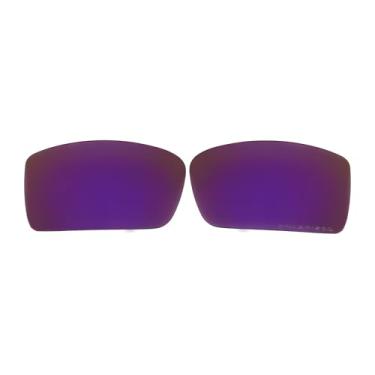 Imagem de COODY Lentes polarizadas de reposição para óculos de sol Oakley Gascan OO9014 multicoloridas (roxo)