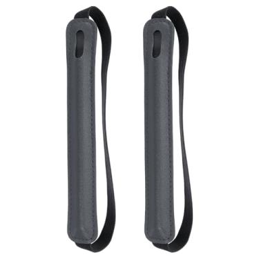 Imagem de PATIKIL 2 peças de suporte de caneta para tablet, capa universal retrátil para caneta, estojo elástico, bolso para lápis, bolsa protetora para tablet, notebook, cinza