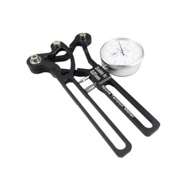 Imagem de KiBcsLic Medidor de tensão de raio de bicicleta com relógio de exibição, ferramenta profissional de reparo de peças de manutenção de rodas leves de liga de, Preto