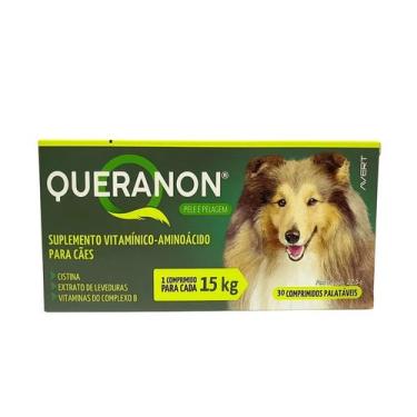 Imagem de Avert Queranon Pele e Pelagem  Suplemento Vitamínico para Cães  30 Com