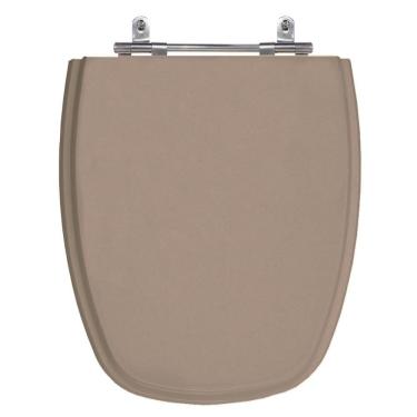 Imagem de Assento Laqueado Monte Carlo Bege Castor Tampa Vaso Deca Mdf