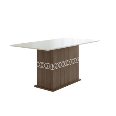 Imagem de Mesa de Jantar 6 Lugares Lagos Amendoa Off-White
