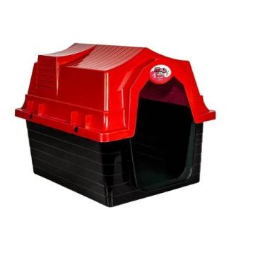 Imagem de Casinha para Cachorro Pequeno N1 Vermelha Jel Plast