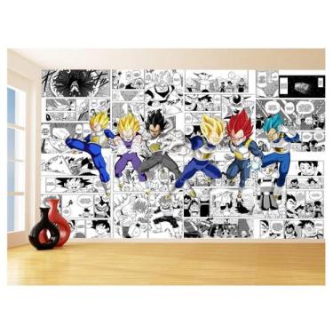 Imagem de Papel De Parede Dragon Ball Goku Vegeta Anime 3,5M Dbz228 - Você Decor