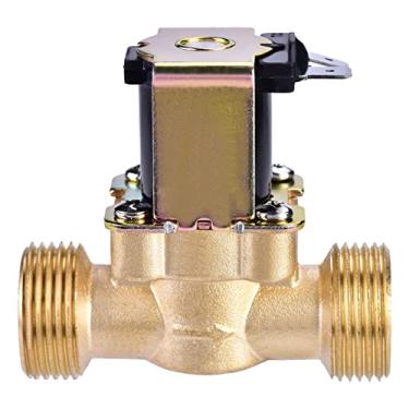 Imagem de Hyuduo 3/4 Dc 24V Normalmente Fechado Solenóide Válvula Solenóide Controle de Fluxo de água Com Pressão Válvula de Regulação de Pressão para de água Sem Consumo de Energia