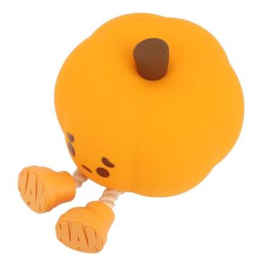 Imagem de LiebeWH Luz Noturna de Silicone de Abóbora, Lâmpada de Cama Recarregável Fofa Com 3 Níveis de Brilho para Berçário Infantil e Decoração de Escritório