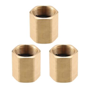 Imagem de VekAuto Conector de lavadora de pressão, adaptador fêmea M22x1,5 conector de mangueira de parafuso de latão universal para lavadora de pressão conexão rápida latão tom cobre acessórios automotivos 3