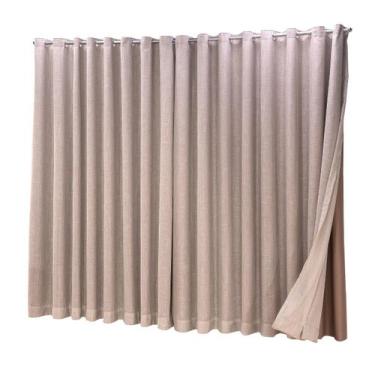Imagem de Cortina Blackout com linho 3,00x2,30 Para Varão Simples - Ludatex, Ave