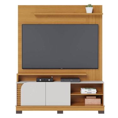 Imagem de Estante Home Theater Jurerê 1.5 Naturale Off White Matte - Colibri