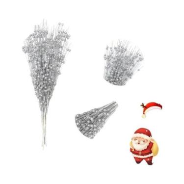 Imagem de Decoração De Árvore De Natal Com Frutas Em Pó Dourado, 6 Peças, Bola D