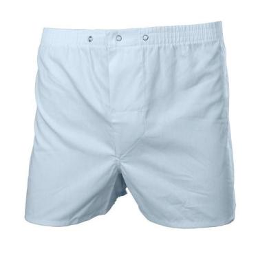 Imagem de Cueca Samba-Canção de Botão Candisani Cintura Elástica - 8560, Azul cl