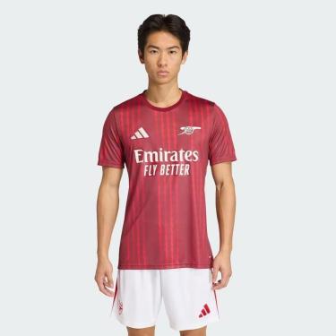 Imagem de Camisa Arsenal Pré Jogo Adidas 25/26 Vermelha-Masculino