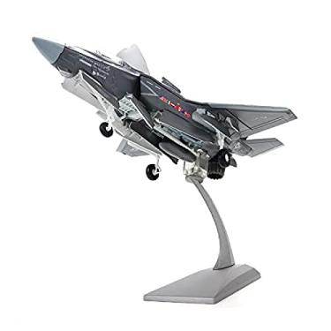 Imagem de JWCN Modelo de aeronave 1:72, modelo de lutador militar de metal de alta simulação Lightning II modelo de liga fundida, coleção e presentes para decoração de fãs militares, atualizado