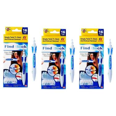 Imagem de Kit 3 Limpador Removedor Cera De Ouvido Higienizador