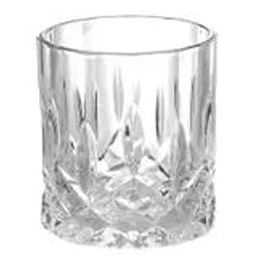 Imagem de Mimo Style Jogo de 6 Copos para Whisky de Vidro Linha Bred 340ml Detalhes Geométricos e Elegantes, Conjunto Ideal para Uísque, Vinho, Bourbon, Conhaque, Licor, Suco, Água e Muitos Tipos de Bebidas