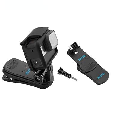 Imagem de Suporte universal para todos os grampos de mochila 360 rotativos de liberação rápida para GoPro Hero 11 10 9 8 7 6 5 DJI OSMO Action