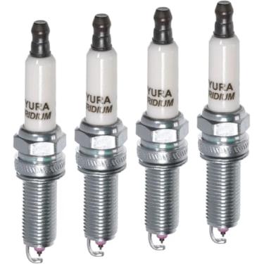 Imagem de Conjunto de 4 velas de ignição originais OEM 18867-09095, compatível com Hyundai Kona 18-21 Elantra 17-20 Kia Seltos 21-22 Forte 17-21 Soul 20-21