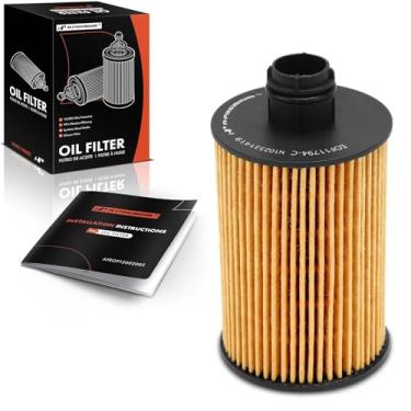 Imagem de A-Premium Filtro de óleo de proteção de 10K Miles compatível com Ram 1500 2014-2018, 1500 Classic 2019 e Jeep Series WK2 Grand Cherokee 2014-2020, 3.0L Diesel, substituição # 68109834AA, 68229402AA,