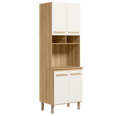 Imagem de Paneleiro Duplo Intenza Com 4 portas - Nicioli, Freijo/Off White