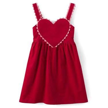 Imagem de Gymboree Saia alta bordada sem mangas para meninas e crianças pequenas, Dia dos Namorados rubi, 6