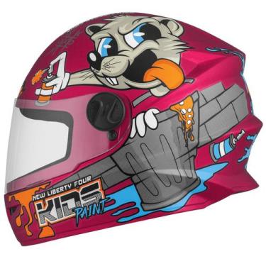 Imagem de Capacete Fechado Pro Tork Liberty Four Kids Paint Fosco Criança Segura