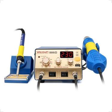 Imagem de Estação De Solda E Retrabalho BGA 2 Em 1 SMD Estação De Ar Quente E So