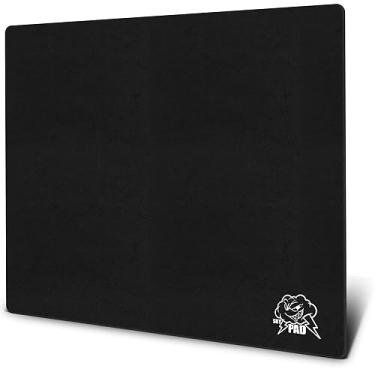 Imagem de SkyPAD Mouse pad para jogos Glas 3.0 XL com logotipo na nuvem | Tapete de mouse grande profissional | 400 x 500 mm | Preto | Superfície de vidro especial com precisão e velocidade aprimoradas