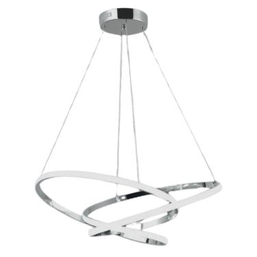 Imagem de Pendente Argolas Round Trip Led 631pc 70w Bivolt Cromado