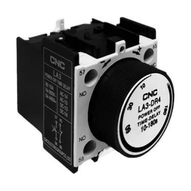 Imagem de Bloco Temporizador Para Contator Mod La3-Dr4 - Cnc