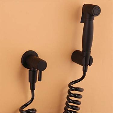 Imagem de Torneira De Bidê De Banheiro Muçulmano Quadrado Preto Latão Apenas Banheiro Frio Vaso Sanitário Chuveiro Pistola De Pulverização Alimentada Por Sopro Bico De Torneira D, Style 3