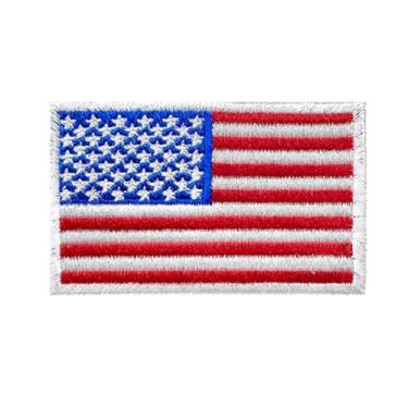 Imagem de Ruoming Ruoming 1 PÇ Bandeira Nacional 6 Remendos a Ferro, 8 x 5 cm, Adesivos Bordados para Roupas, Bolsas (Estados Unidos)
