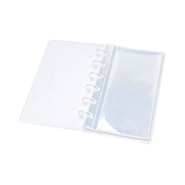 Imagem de NatSumeBasics Mangas para fichário A6 – 20 folhas transparentes de envelopes para dinheiro, PP de 0,25 mm, tamanho A6 (16 cm x 7,9 cm), moldura fosca e cantos reforçados (1 bolso)