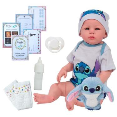 Imagem de Bebê Reborn Boneca Silicone Recém Nascida Pode Dar Banho - Cegonha Reb