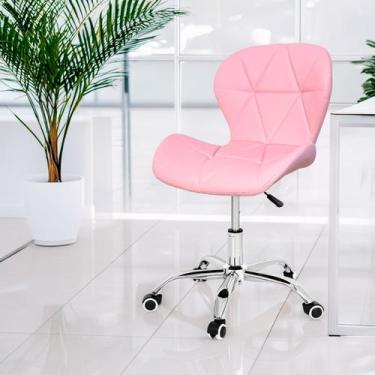 Imagem de Cadeira Slim Vegas Office Estofada com Base Giratória - Dkadi Decor