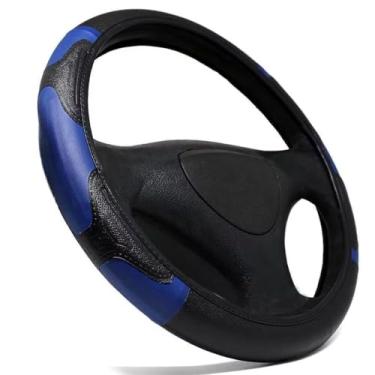 Imagem de Capa De Volante Automotivo Carro Universal Varios Modelos e cores tuning (Azul)