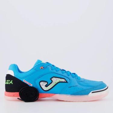 Imagem de Chuteira Joma Top Flex Futsal Azul Claro, 42