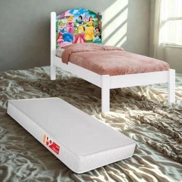 Imagem de Cama Solteiro Personagens Com Colchão D20 Incluso MDF Resistente - Any