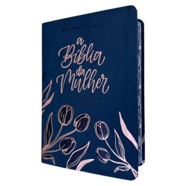 Imagem de Biblia da Mulher de estudos Preta aston Grande NAA capa luxo SBB - CEN