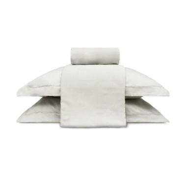 Imagem de Jogo De Cama 300 Fios Treccenti 100% Algodão Appel Névoa - Queen - APP