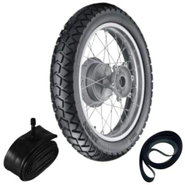 Imagem de Kit Pneu XRE 300 90/90-21 Tr300 Vipal + Câmara + Cinta